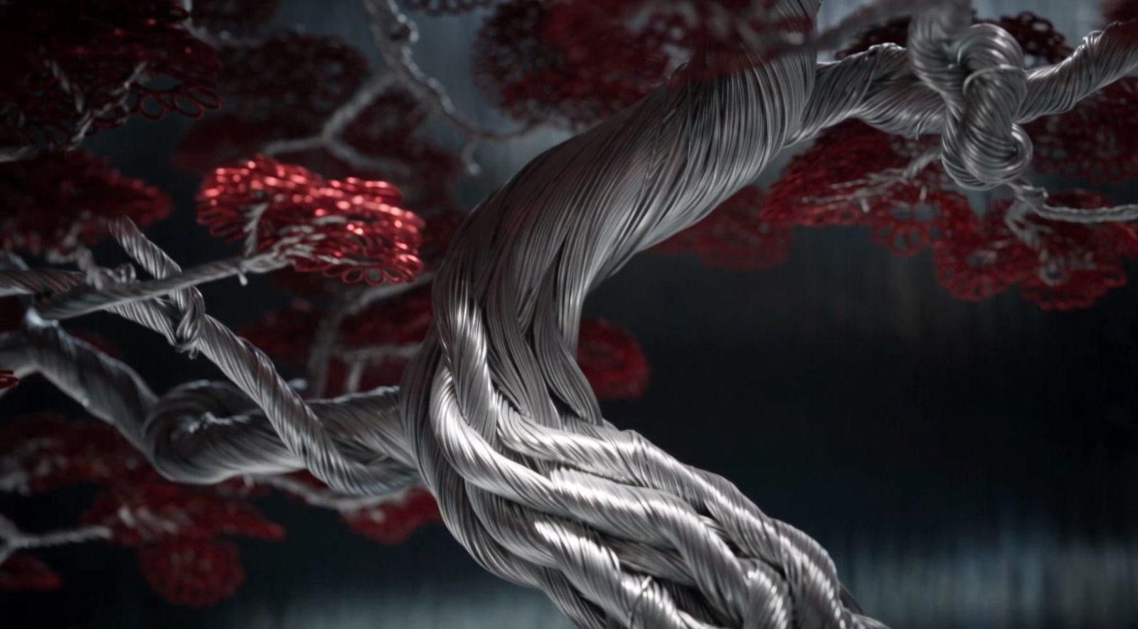 Detail of a braided branch